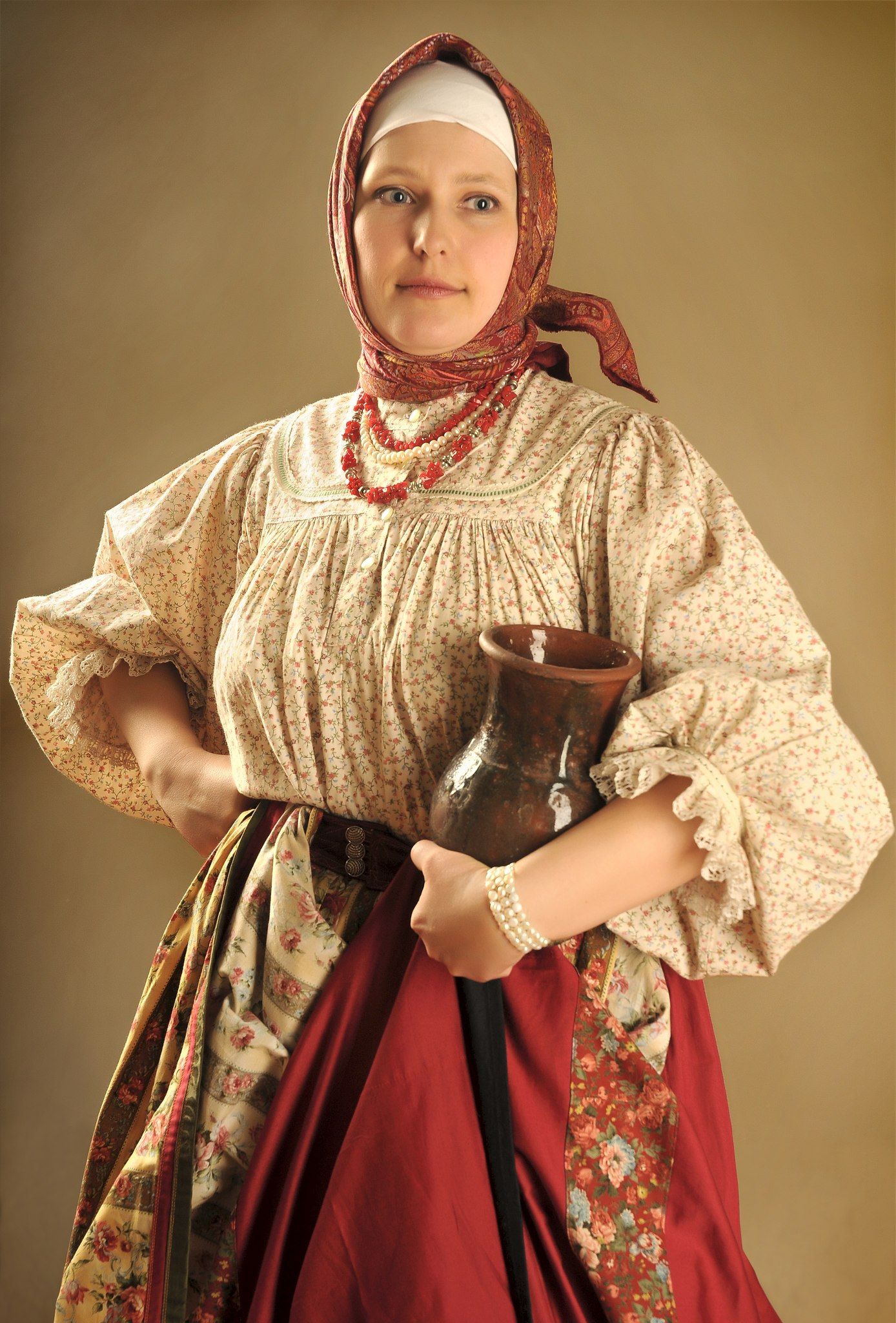 Girls in Slavic costumes in Cagayan de Oro